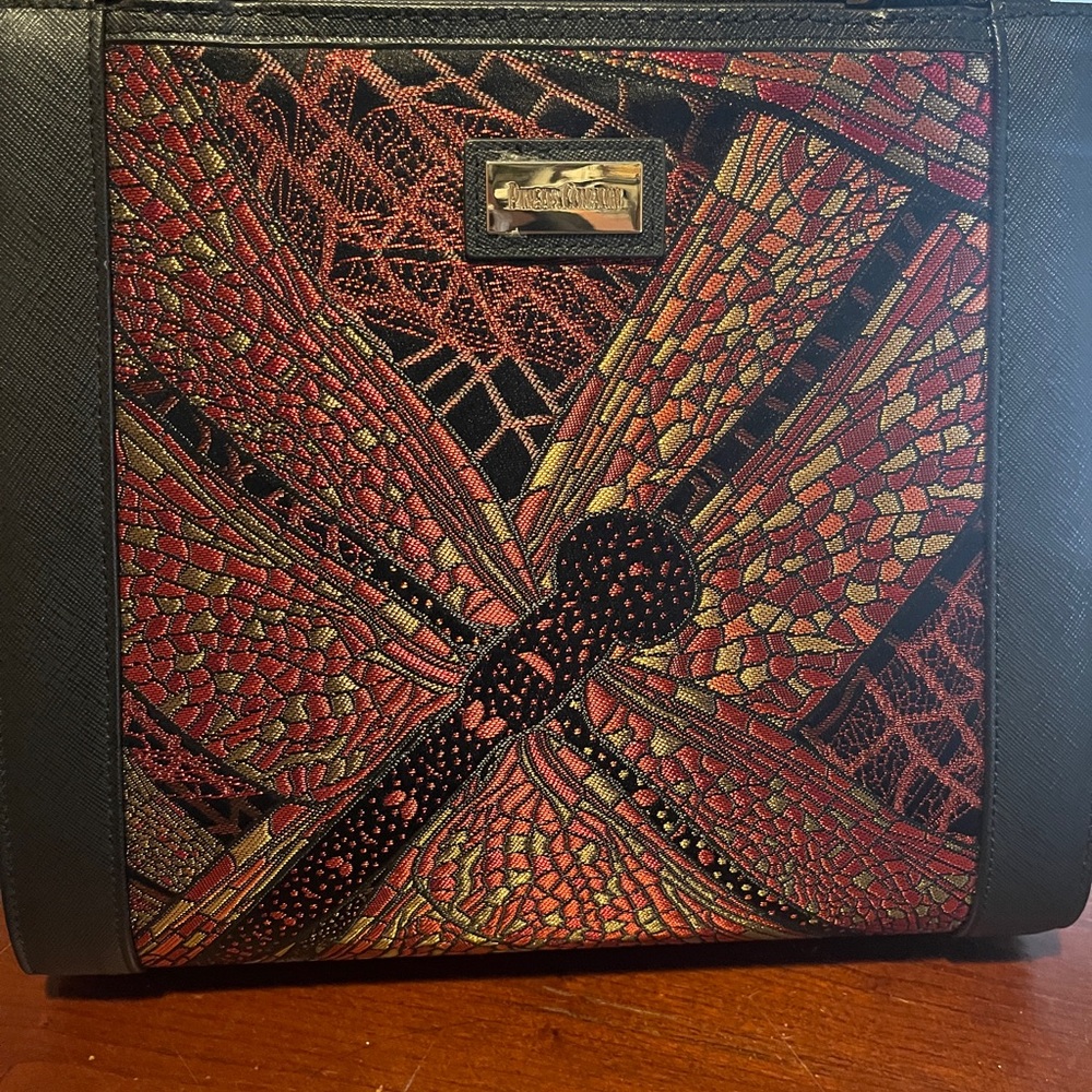 Elegant Black and Red Tote Bag